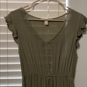 Maxi Olive Green Dress